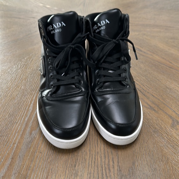 Prada Hi shoes black white Sz 8.5 US / Sz 42 EU - Picture 2 of 5